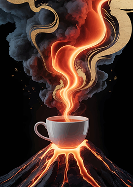 Volcanic Coffee Eruption