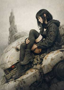 Girl on a Mech