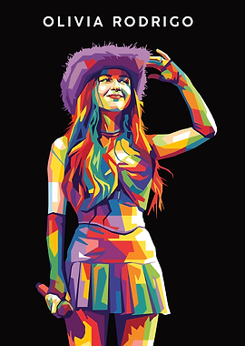 Olivia Rodrigo Pop Art Portrait