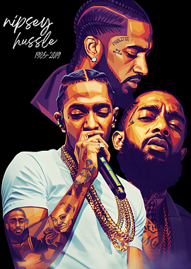 Nipsey Hussle Tribute Art