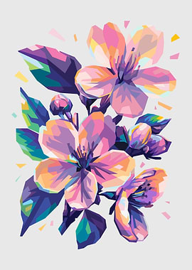 Colorful Floral Pop Art