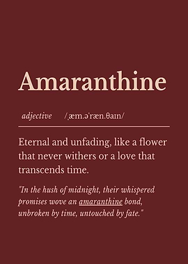 Amaranthine Definition