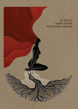 Root Chakra Wall Art – Grounding & Stability Affirmation