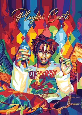 Playboi Carti Pop Art Portrait