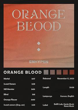 Enhypen Orange Blood Album Art