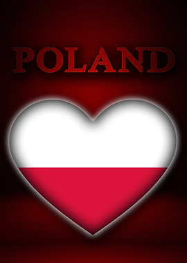 Poland Heart Flag