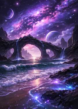 Cosmic Beach with Archway