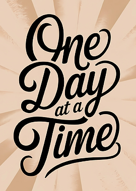 One Day at a Time text art