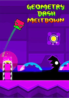 Geometry Dash Meltdown Game Art