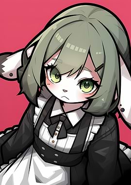 Anime Maid Character Portrait