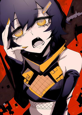 Anime Girl with Swirl Eyes