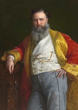 Portrait of a Bearded Man in Robes