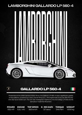 Lamborghini Gallardo LP 560-4 Poster