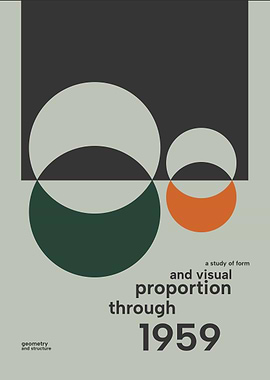 Geometric Abstract Poster 1959 Inverse