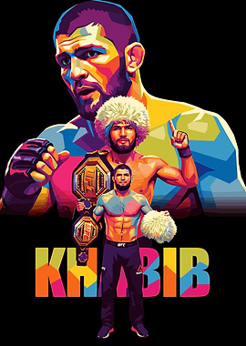 Khabib Nurmagomedov Pop Art