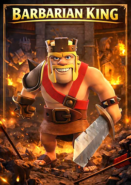 Barbarian King with Sword