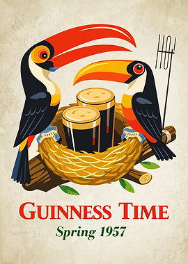 Guinness Time Toucans Spring 1957