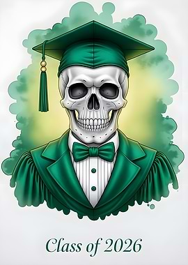Skull Graduation Portrait