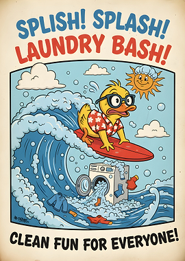 Surfing Duck at Laundry Bash