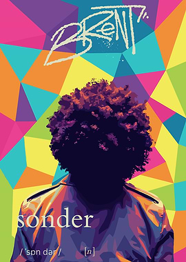 Sonder Definition with Abstract Background