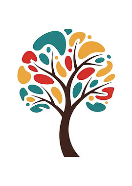 Colorful Abstract Tree