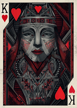 King of Hearts Card Art