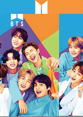 BTS Pop Art Group Portrait
