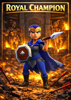 Royal Champion with Spear and Shield