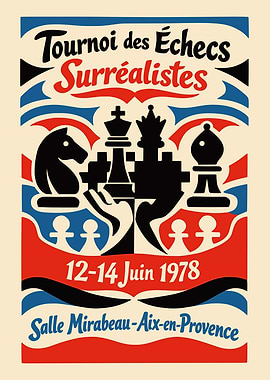 Surrealist Chess Tournament Poster