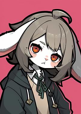 Anime Bunny Girl Portrait