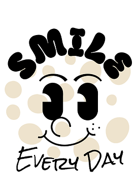 Smile Every Day Cartoon Face