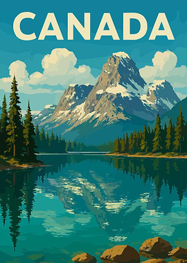 Canada Mountain Trees Lake Travel