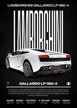 Lamborghini Gallardo LP 560-4 Poster