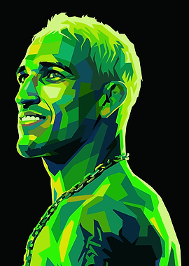 Charles Oliveira Pop Art Portrait