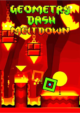 Geometry Dash Meltdown Game Art