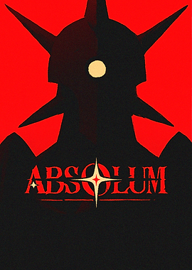 Absolum Silhouette with Star Symbol Poster