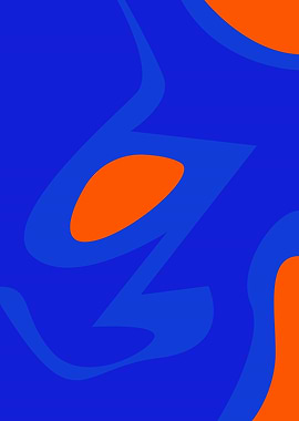 Blue and Orange Swirls
