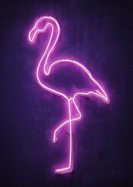 Neon Flamingo Light