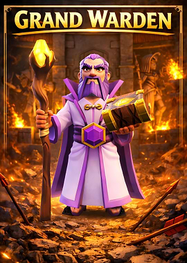 Grand Warden with Staff and Book