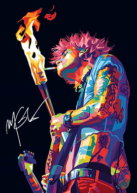 MGK rap music Wpap art