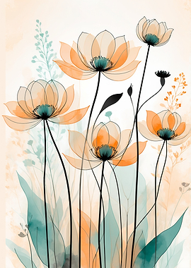 Watercolor Floral Illustration