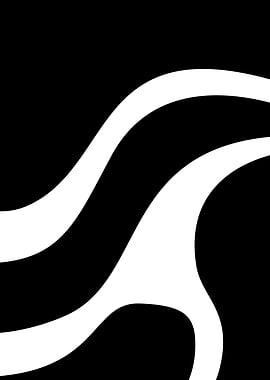 Abstract Black and White Swirls