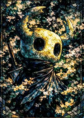 The Knight in Stained Glass Style