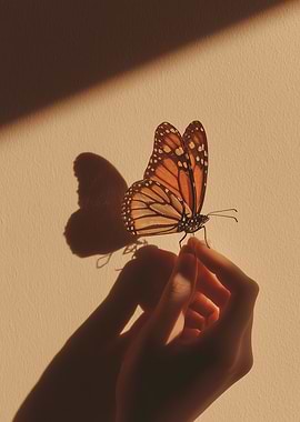 Monarch Butterfly on Hand