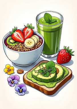 Healthy Breakfast Spread