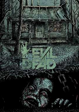 Evil Dead Cabin and Face