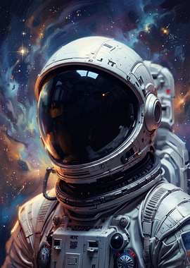 Astronaut in Nebula