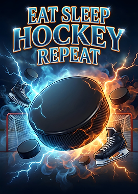 Eat Sleep Hockey Repeat