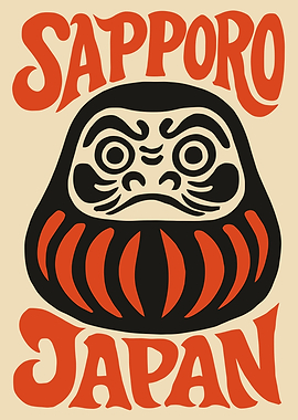 Sapporo Japan Daruma Doll