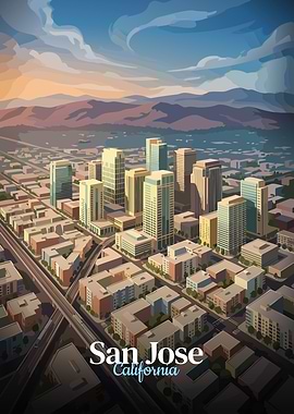 San Jose California Skyline
